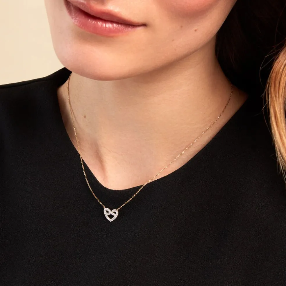 Collier Gwenneth Or Jaune Oxyde De Zirconium