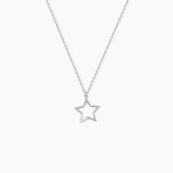 Collier Gyliane Argent Blanc Oxyde De Zirconium