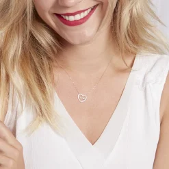 Collier Gyula Or Jaune Oxyde De Zirconium