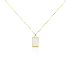 Collier Hallie Or Jaune Nacre