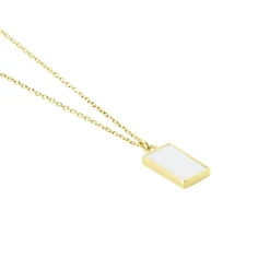 Collier Hallie Or Jaune Nacre