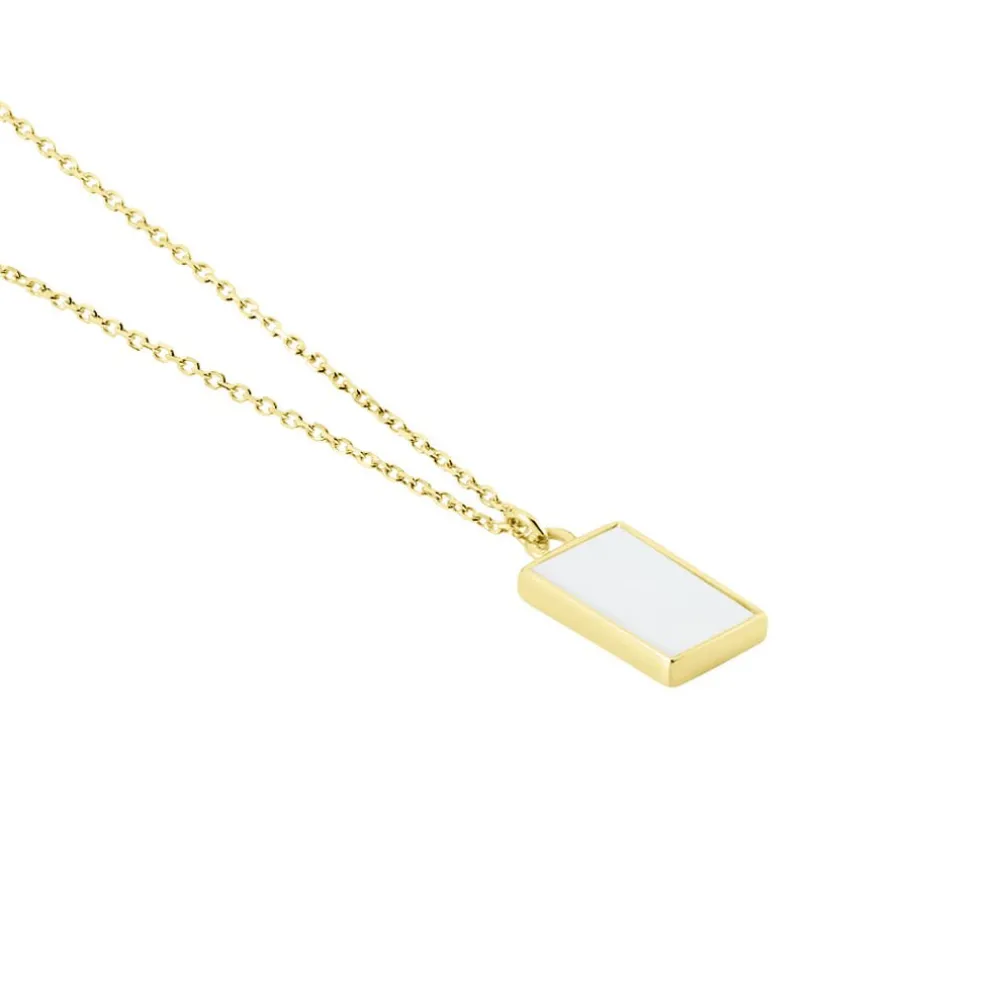 Collier Hallie Or Jaune Nacre