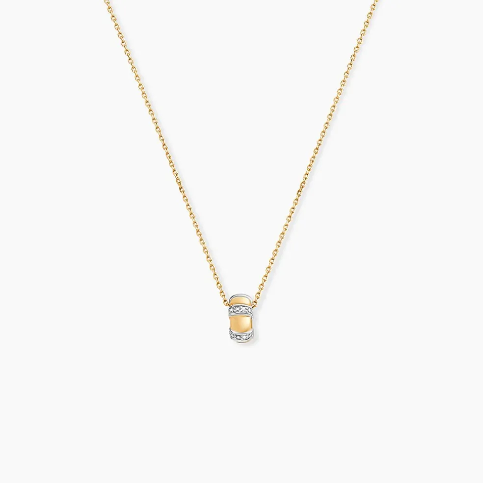 Collier Hamino Or Jaune Diamant