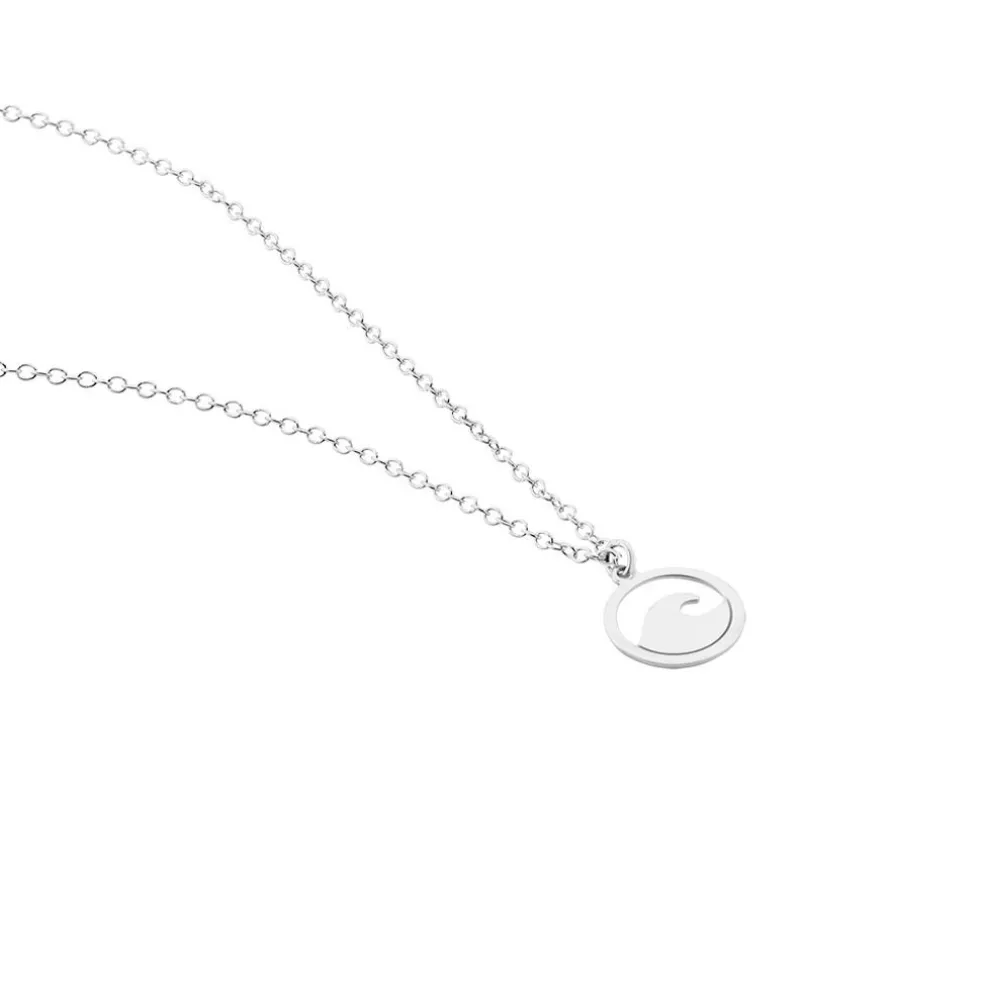 Collier Hawai Argent Blanc