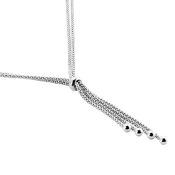 Collier Haziza Argent Blanc