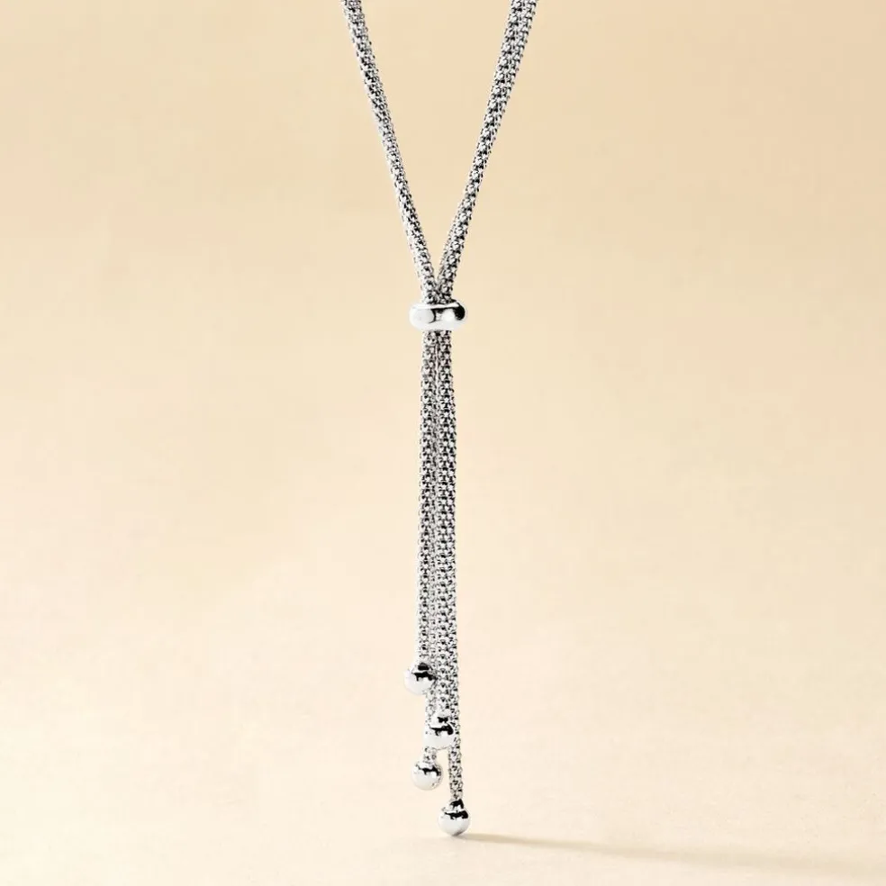 Collier Haziza Argent Blanc