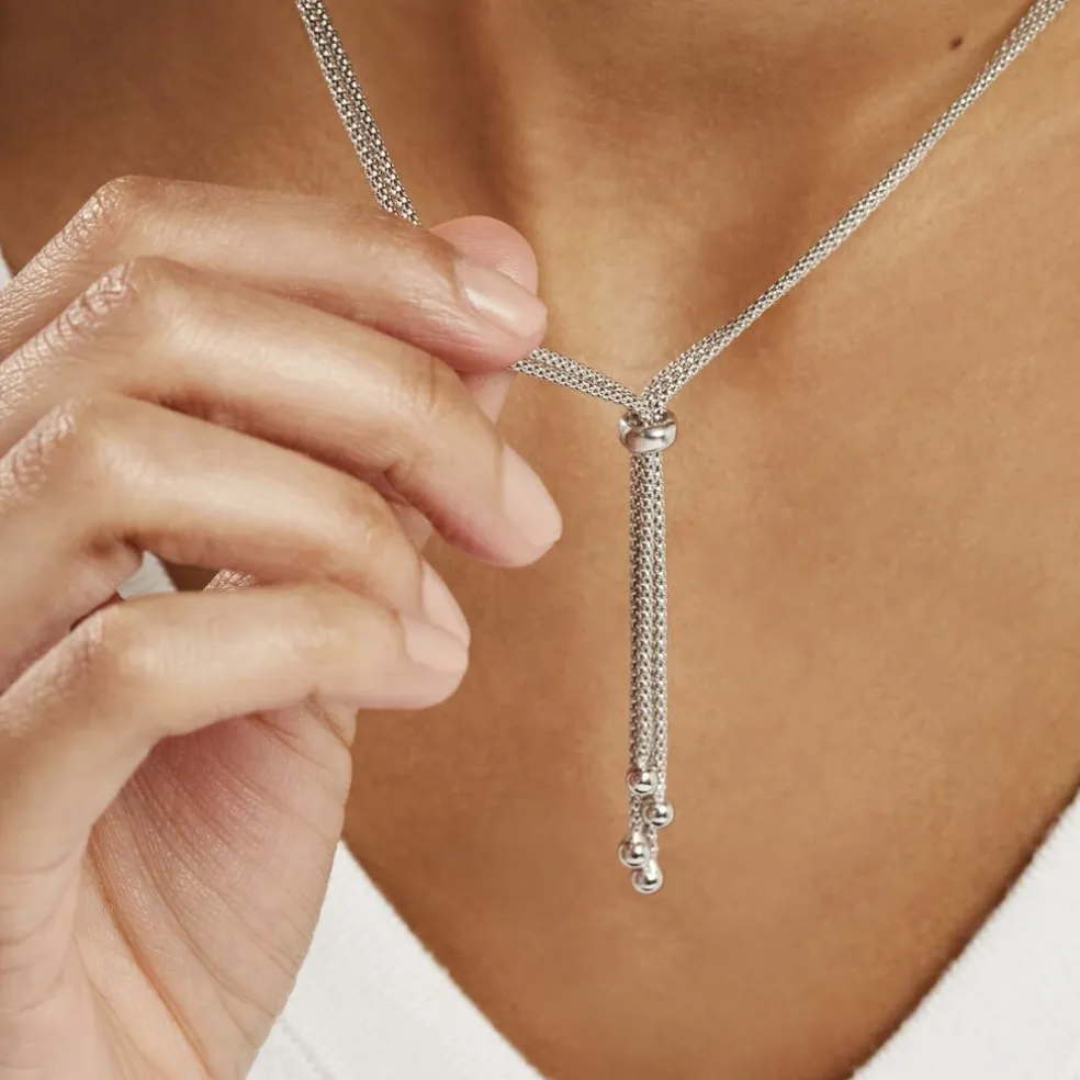 Collier Haziza Argent Blanc