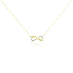 Collier Heimdall Or Jaune Oxyde De Zirconium