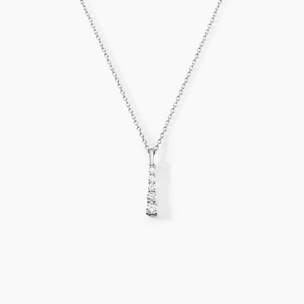 Collier Henriet Argent Blanc Oxyde De Zirconium
