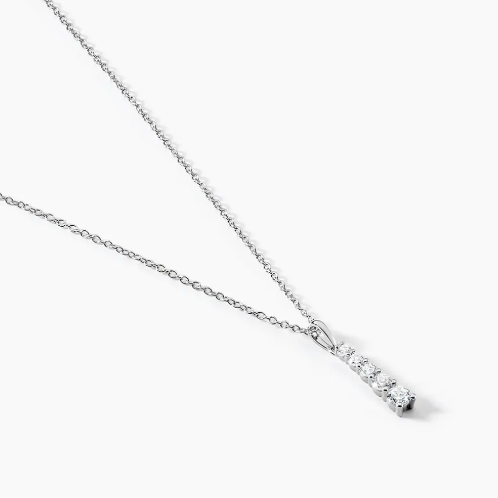 Collier Henriet Argent Blanc Oxyde De Zirconium
