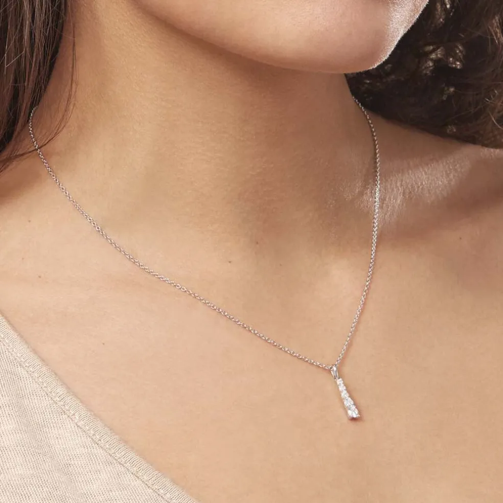 Collier Henriet Argent Blanc Oxyde De Zirconium