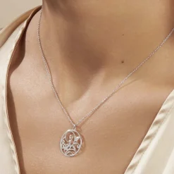 Collier Hita Argent Blanc