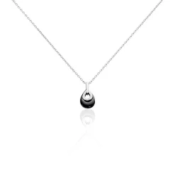 Collier Héléane Argent Blanc Céramique Et Oxyde De Zirconium