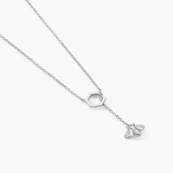 Collier Honey Argent Blanc