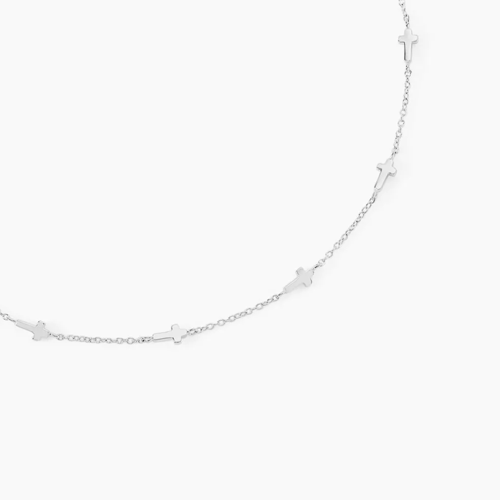 Collier Hope Argent Blanc