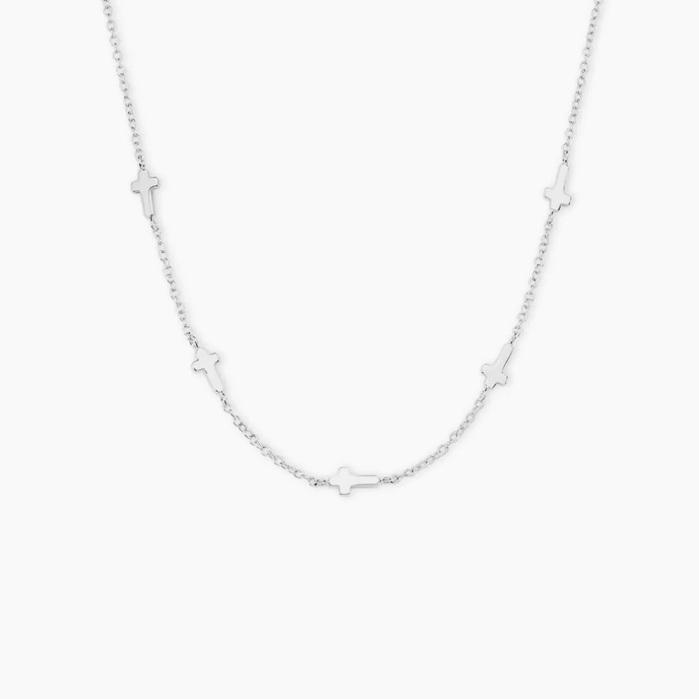 Collier Hope Argent Blanc