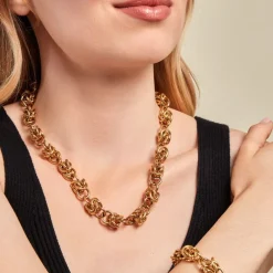 Collier Huda Acier Jaune