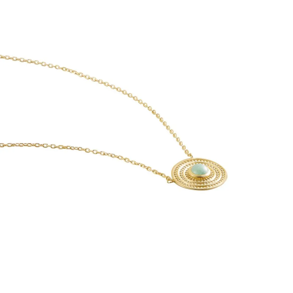 Collier Hugolin Plaqué Or Aventurine