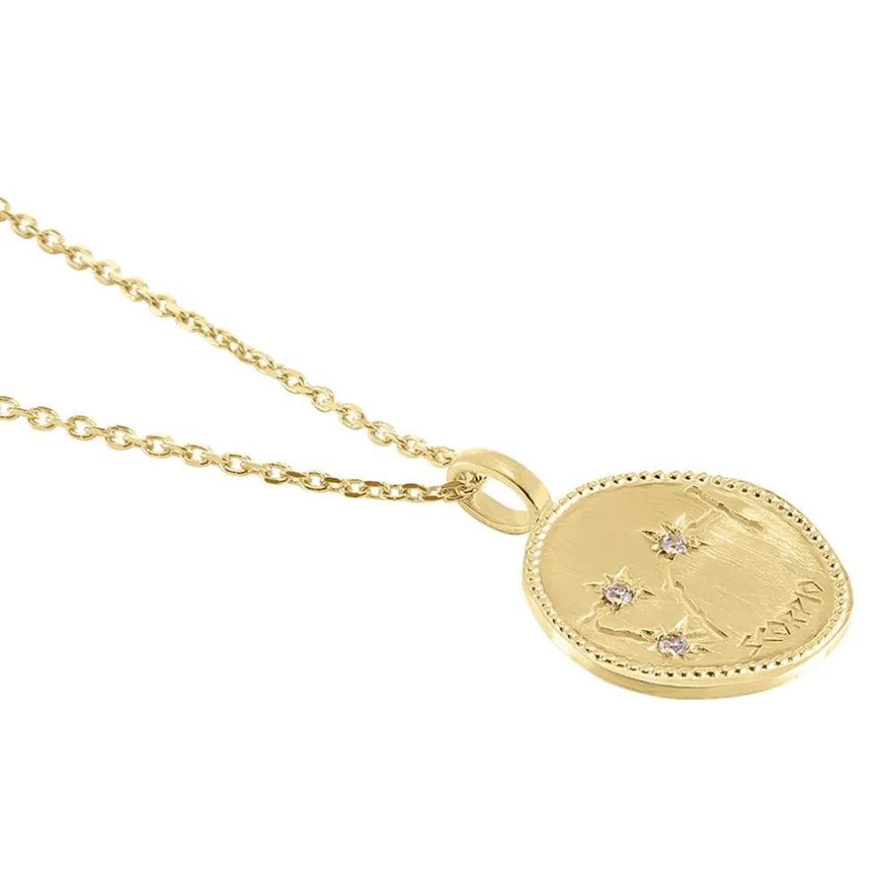 Collier Iago Plaqué Or Oxydes De Zirconium