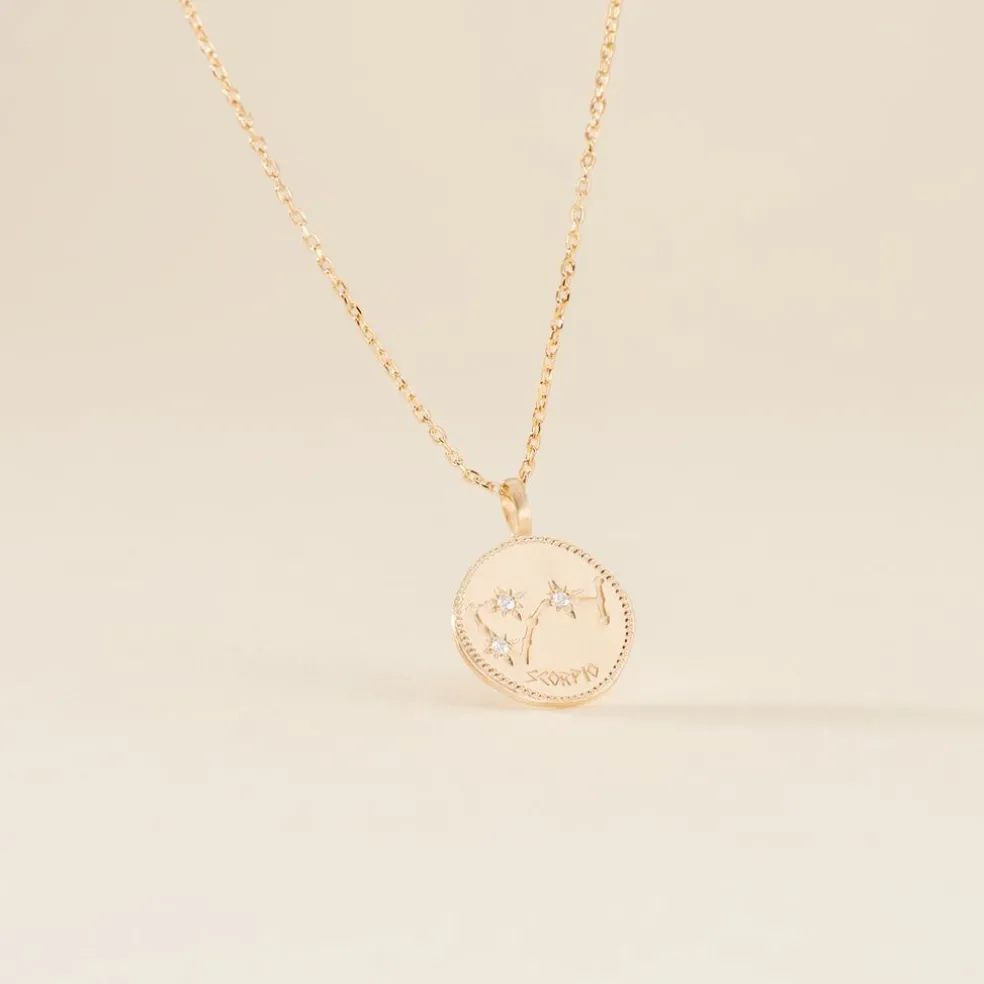 Collier Iago Plaqué Or Oxydes De Zirconium