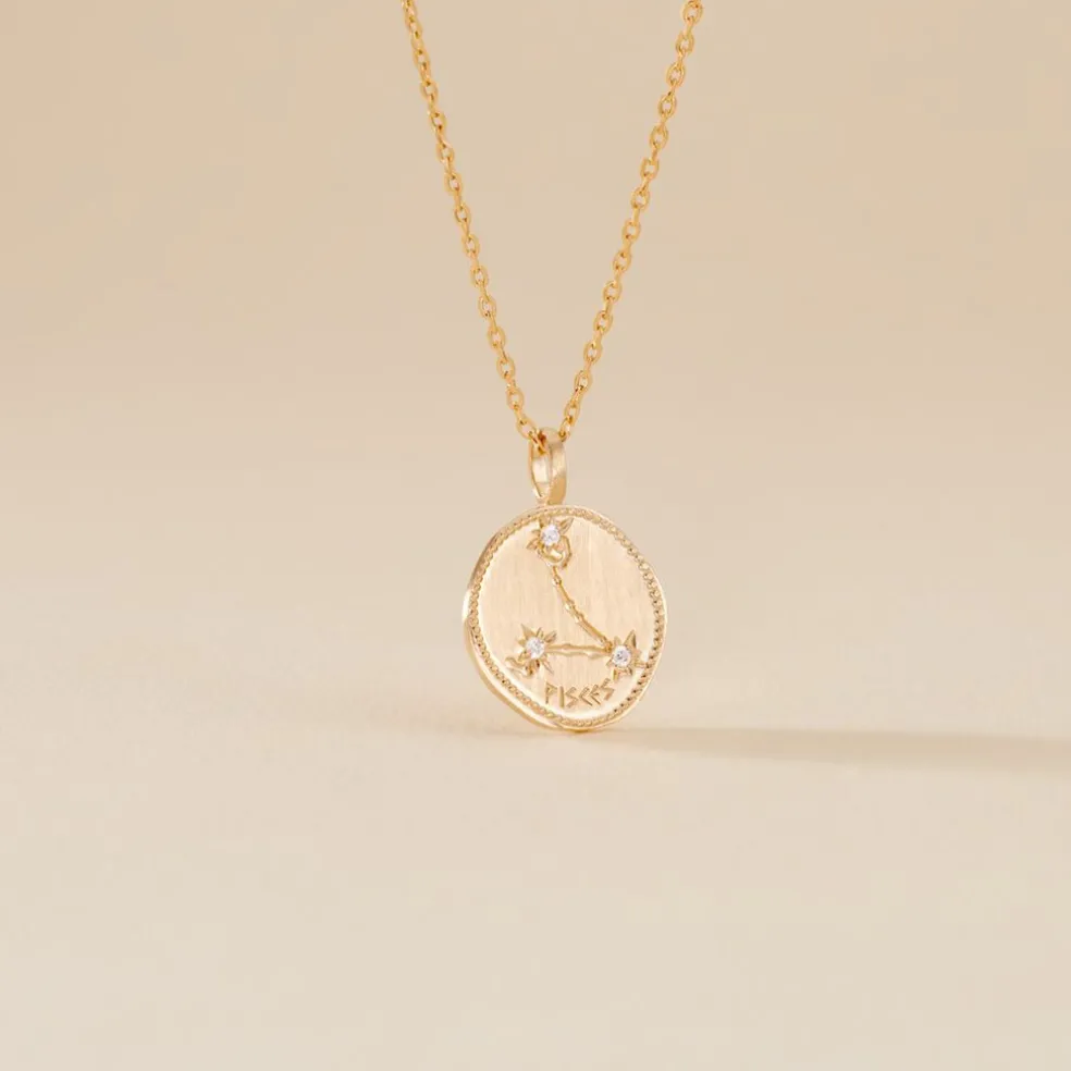 Collier Iago Plaqué Or Oxydes De Zirconium