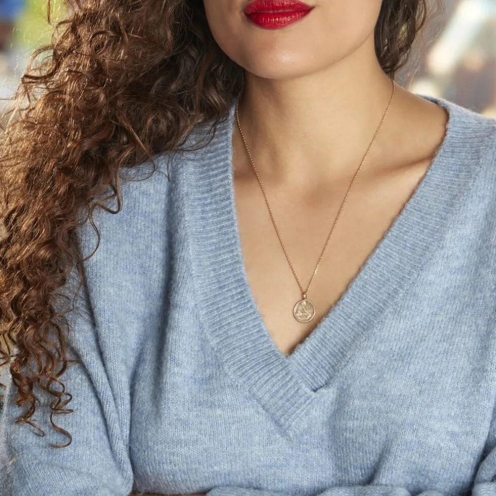 Collier Iago Plaqué Or Oxydes De Zirconium