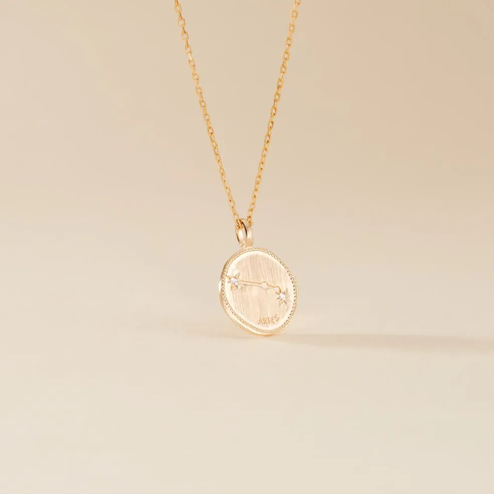 Collier Iago Plaqué Or Oxydes De Zirconium