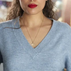 Collier Iago Plaqué Or Oxydes De Zirconium