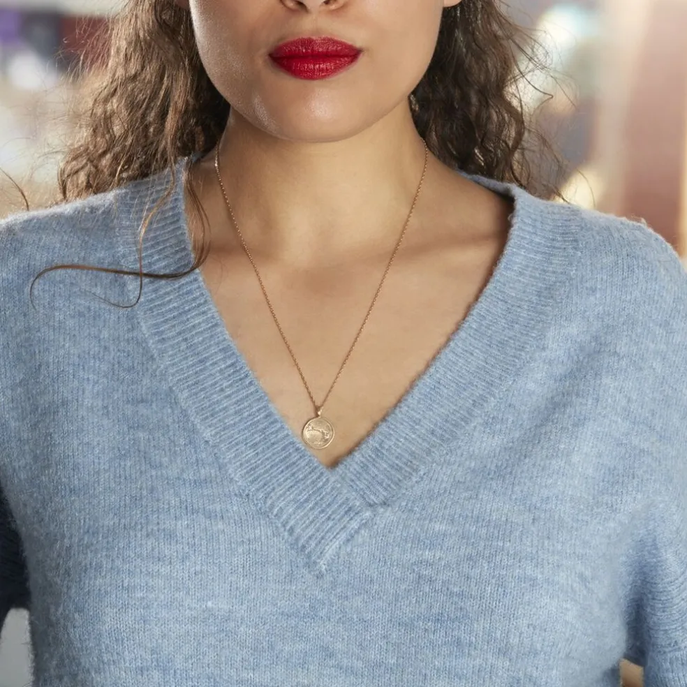 Collier Iago Plaqué Or Oxydes De Zirconium