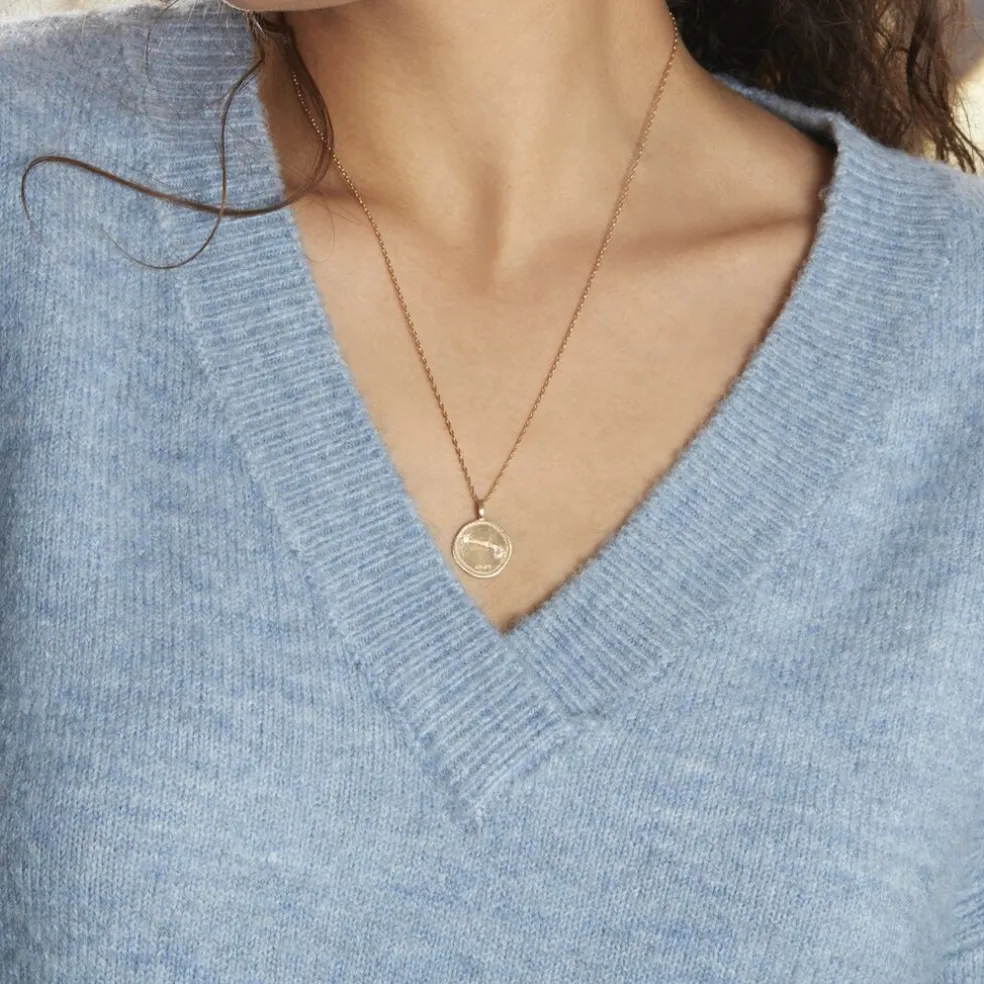 Collier Iago Plaqué Or Oxydes De Zirconium