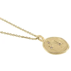 Collier Iago Plaqué Or Oxydes De Zirconium