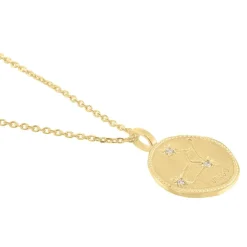 Collier Iago Plaqué Or Oxydes De Zirconium