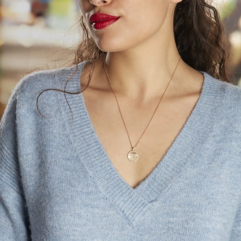 Collier Iago Plaqué Or Oxydes De Zirconium