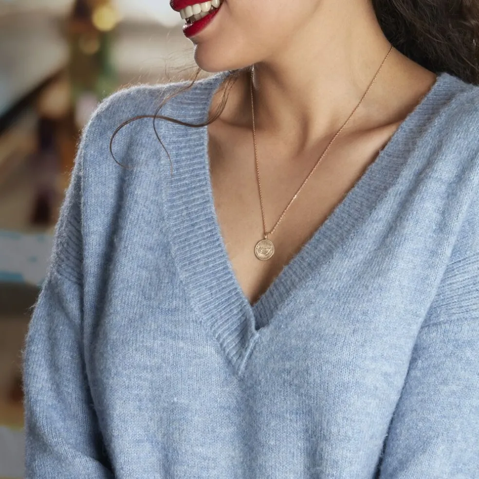 Collier Iago Plaqué Or Oxydes De Zirconium