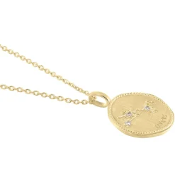 Collier Iago Plaqué Or Oxydes De Zirconium