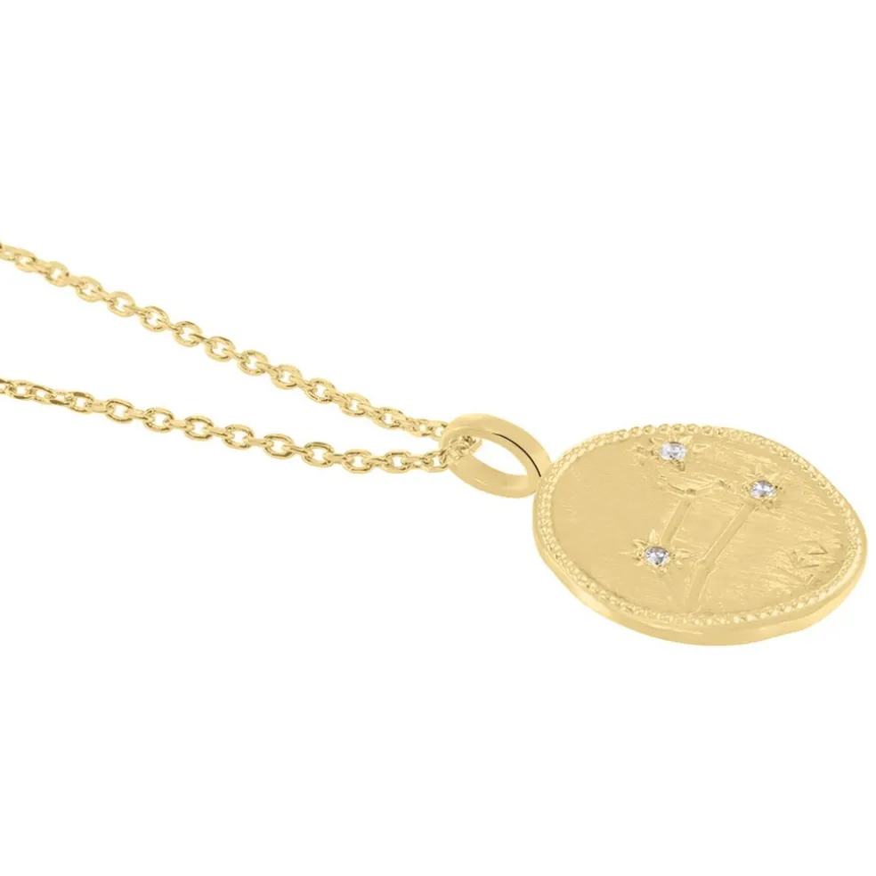 Collier Iago Plaqué Or Oxydes De Zirconium