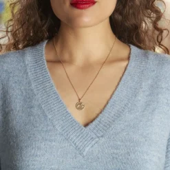 Collier Iago Plaqué Or Oxydes De Zirconium