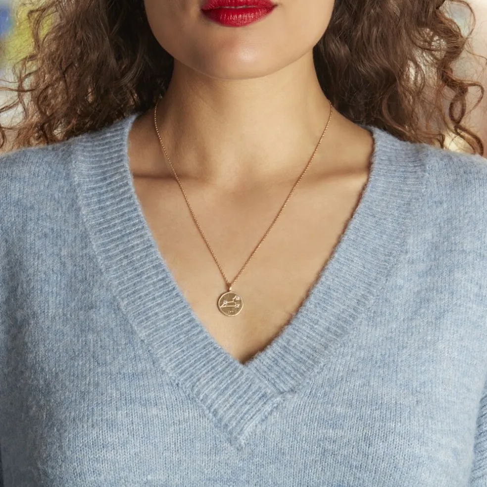 Collier Iago Plaqué Or Oxydes De Zirconium