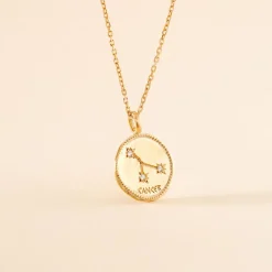 Collier Iago Plaqué Or Oxydes De Zirconium