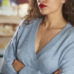 Collier Iago Plaqué Or Oxydes De Zirconium