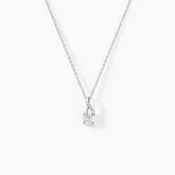 Collier Idylla Argent Blanc Oxyde De Zirconium