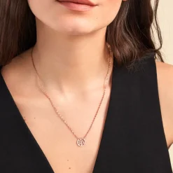 Collier Ieva Argent Rose