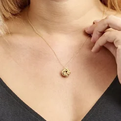 Collier Ignacy Or Jaune