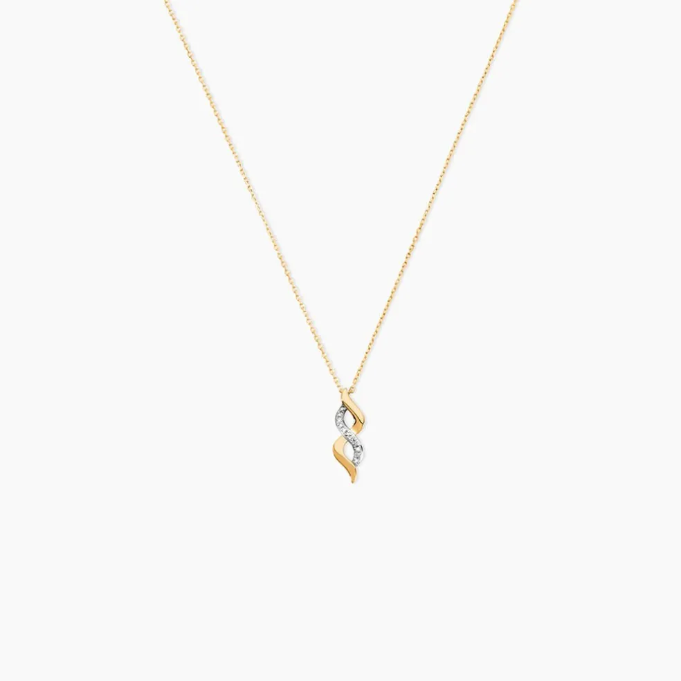 Collier Ilarione Or Jaune Diamant