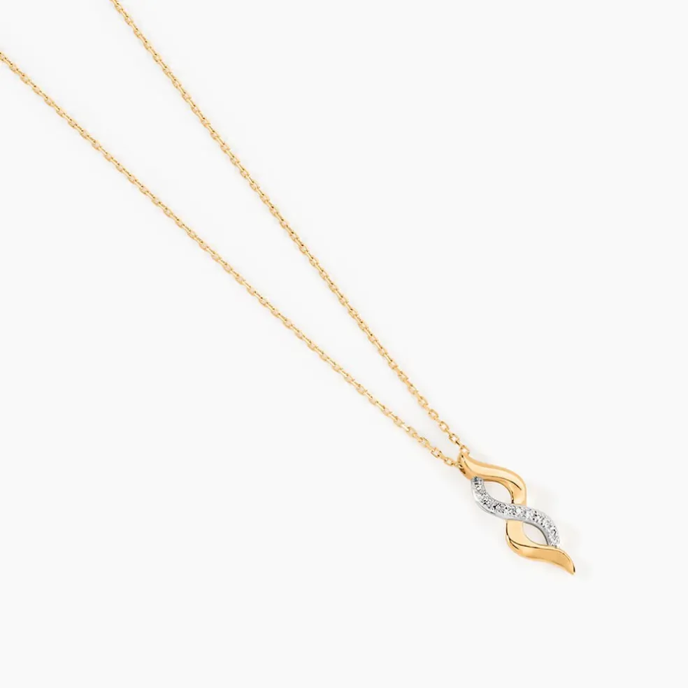 Collier Ilarione Or Jaune Diamant