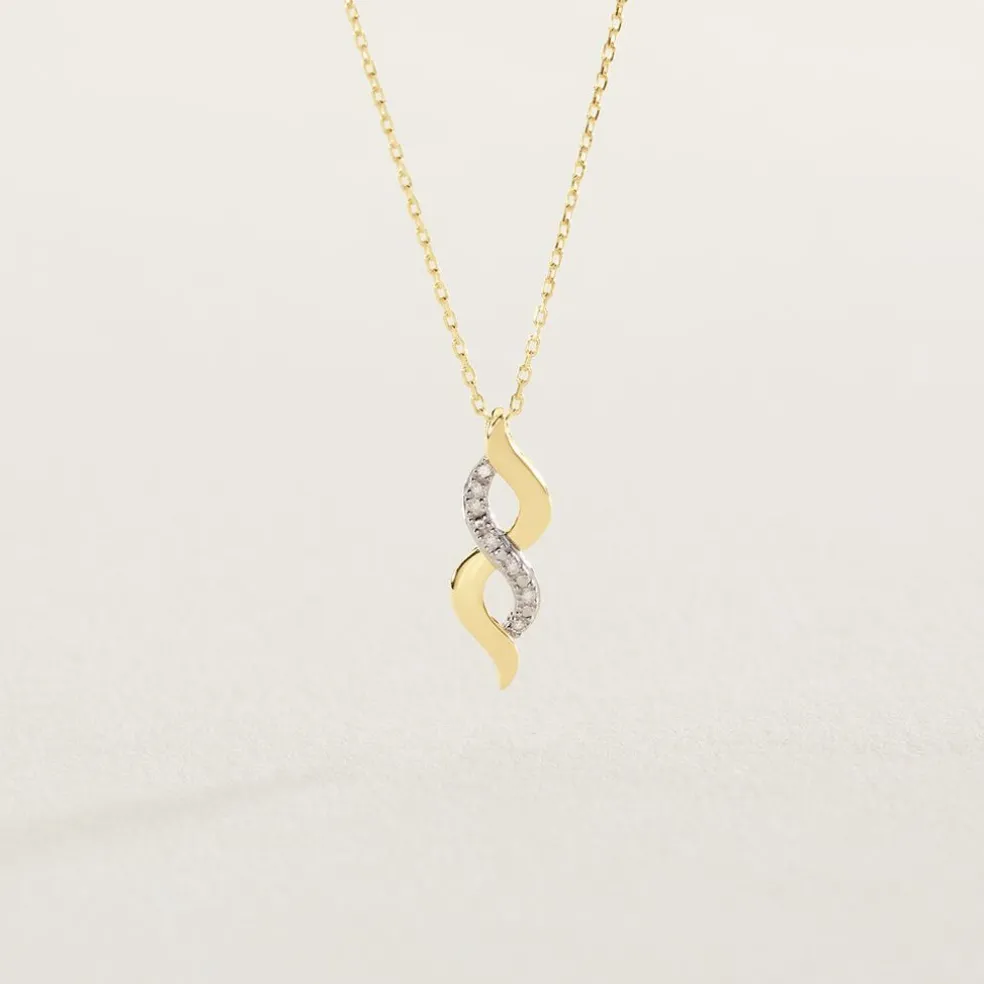 Collier Ilarione Or Jaune Diamant