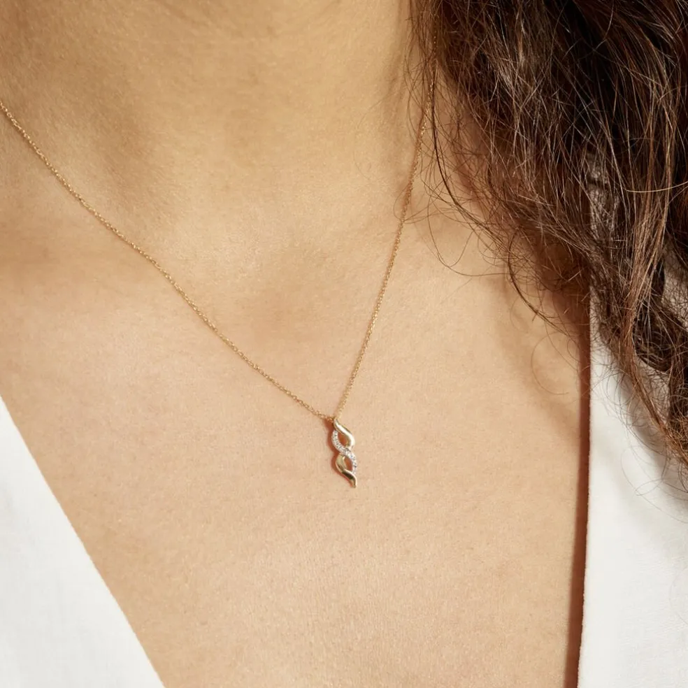 Collier Ilarione Or Jaune Diamant