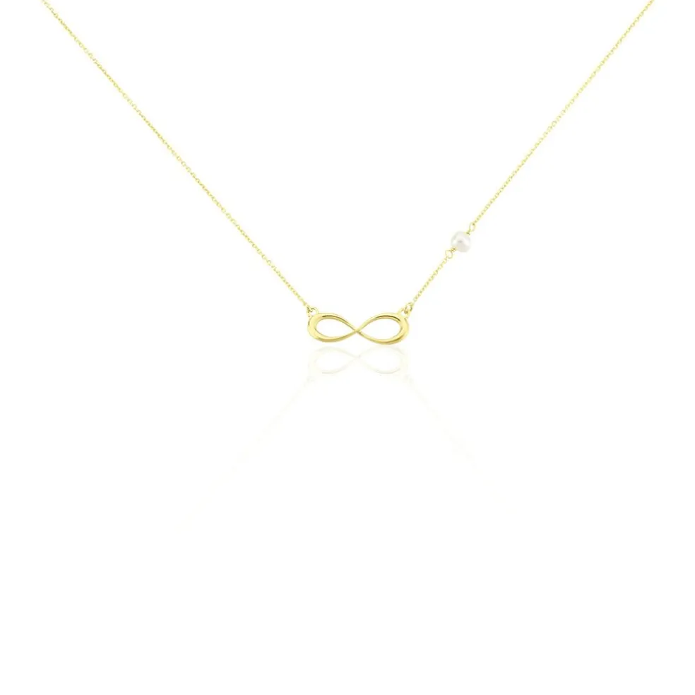 Collier Illenia Or Jaune Perle De Culture