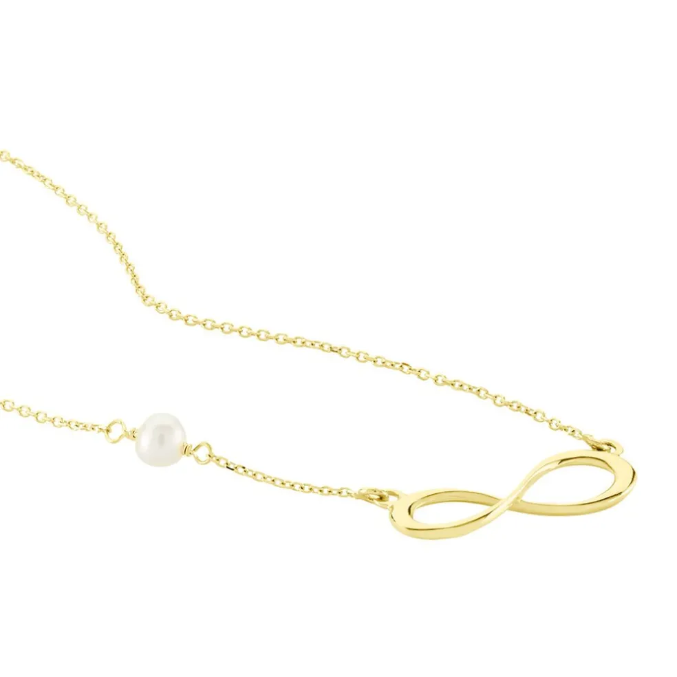 Collier Illenia Or Jaune Perle De Culture