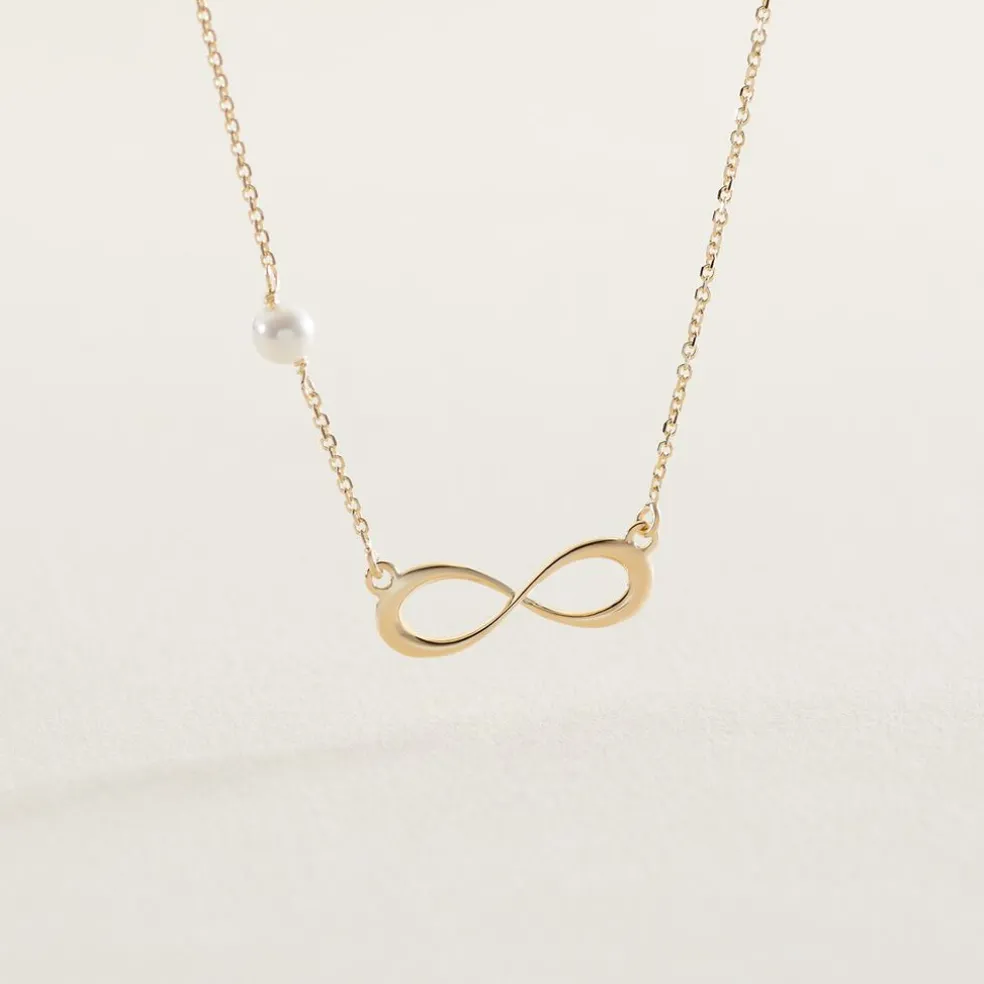 Collier Illenia Or Jaune Perle De Culture